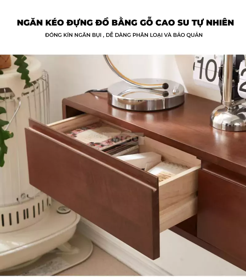 Kệ Tivi Treo Tường Phách Cách Hiện Đại Gỗ Tự Nhiên Haigo KTV144