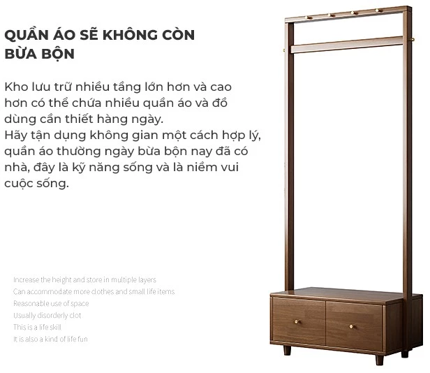 Kệ Treo Quần Áo Đa Năng Haigo KTA257