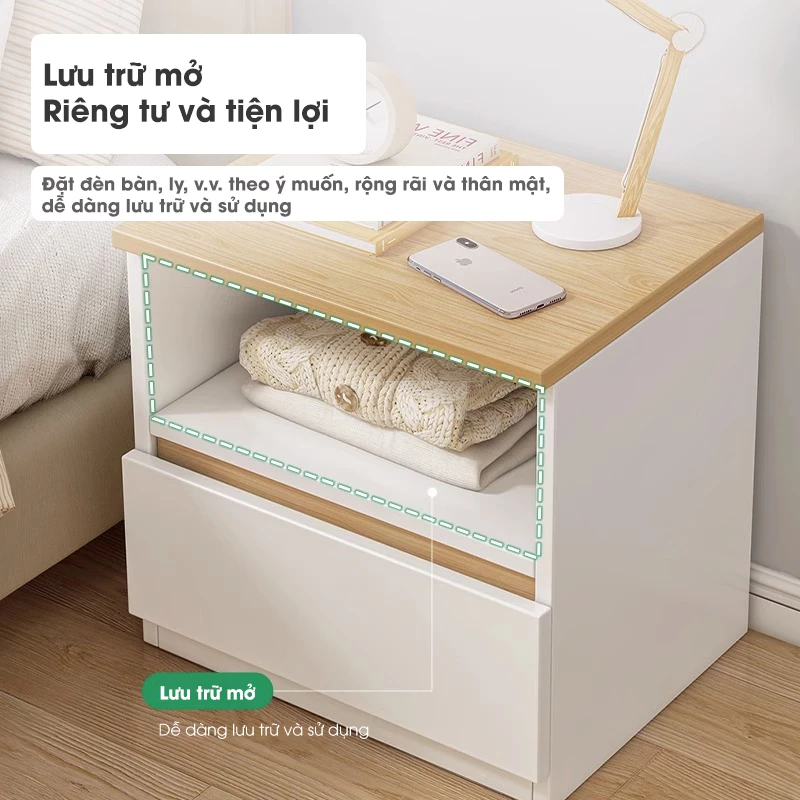 Tab đầu giường TDG 208 được chế tác từ gỗ tự nhiên, thiết kế hiện đại pha nét thanh lịch. Kích thước nhỏ gọn, phù hợp nhiều không gian nội thất. Ngăn kéo tiện dụng, chân cao thoáng đãng, dễ dàng vệ sinh. Lý tưởng cho phòng ngủ sang trọng và gọn gàng.