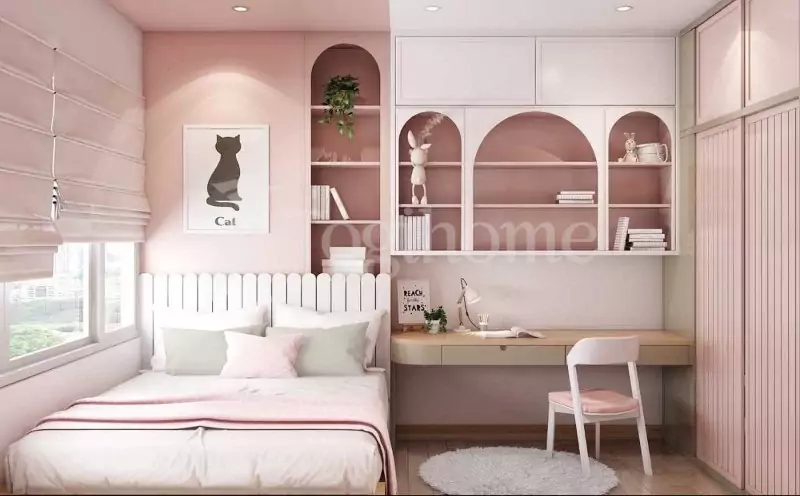 Khi thiết kế nội thất phòng ngủ cho bé gái cần lưu ý điều gì