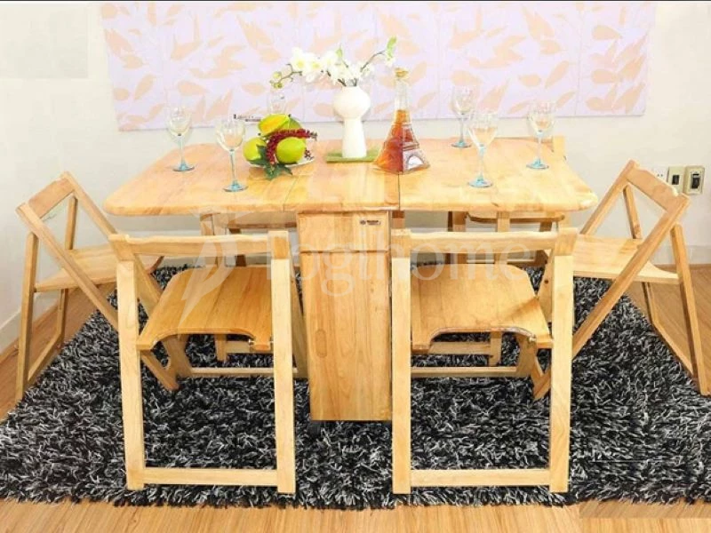 Mẫu bàn ăn thông minh gỗ sồi tự nhiên chất lượng