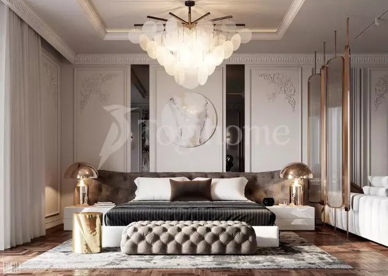 Mẫu nội thất phòng ngủ đẹp theo phong cách Luxury
