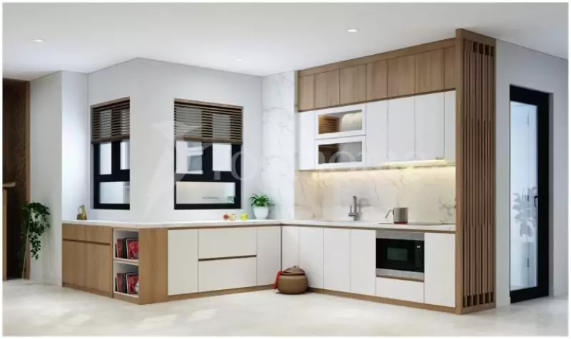Nội thất gỗ công nghiệp thiết kế dành riêng cho phòng bếp