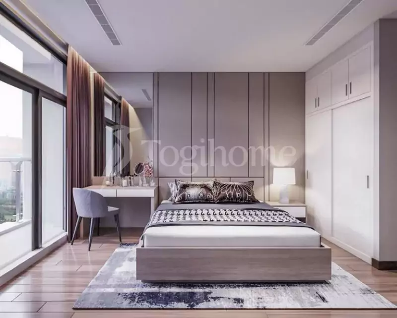 Thiết kế nội thất phòng ngủ 15m2 phong cách hiện đại