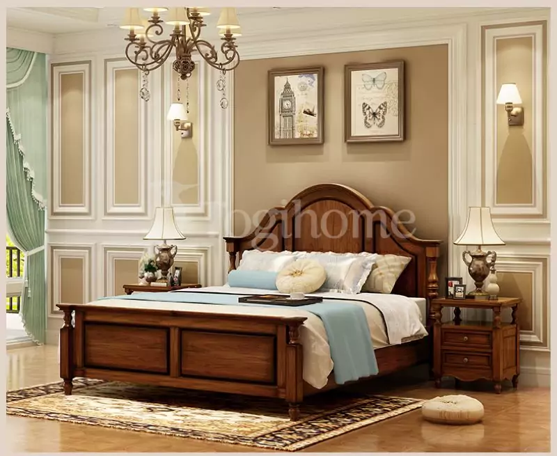 Phong cách tân cổ điển của nội thất phòng ngủ gỗ công nghiệp
