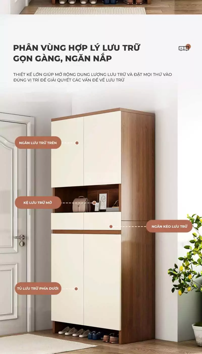 Lợi ích khi sử dụng tủ giày đa ngăn Togismart TG018