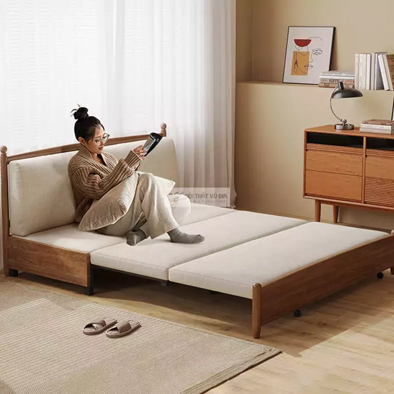 Sofa bed phong cách cổ điển, thanh lịch SB03