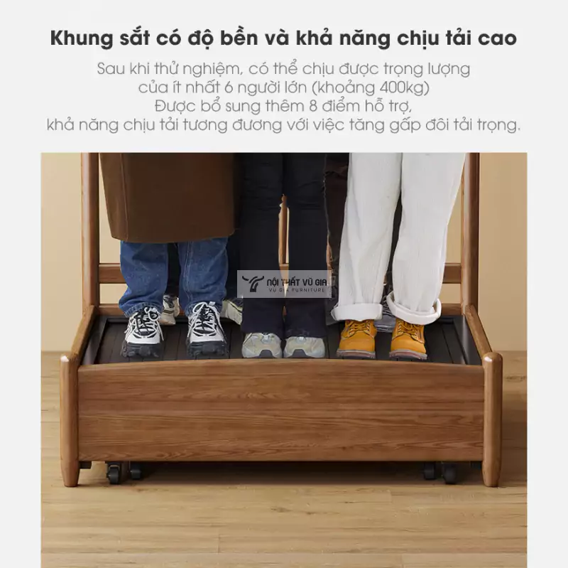 Sofa bed phong cách cổ điển, thanh lịch SB03 sử dụng khung thép chắc chắn