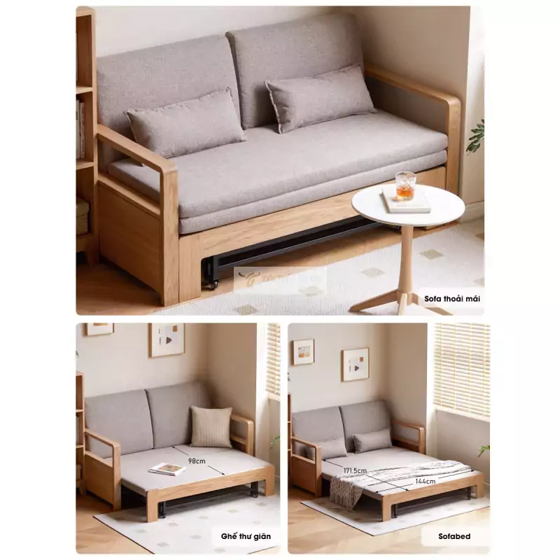 các tùy chỉnh của Sofa bed phong cách tối giản, hiện đại SB05