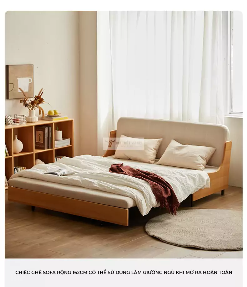 thiết kế rộng rãi, thoải mái của Sofa bed thiết kế hiện đại, thanh lịch SB11
