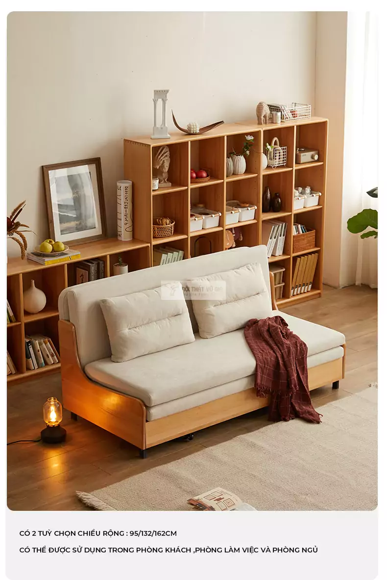 Sofa bed thiết kế hiện đại, thanh lịch SB11 phù hợp với nhiều không gian khác nhau