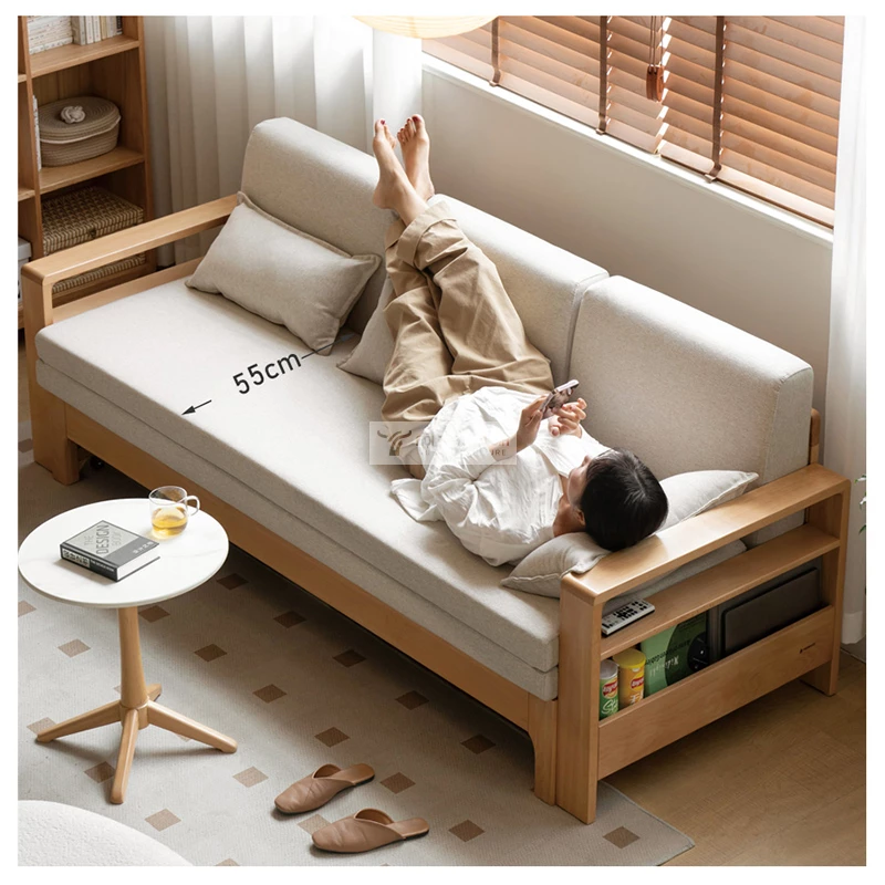 Sofa bed thiết kế th&ocirc;ng minh t&iacute;ch hợp ngăn đồ tiện lợi SB06