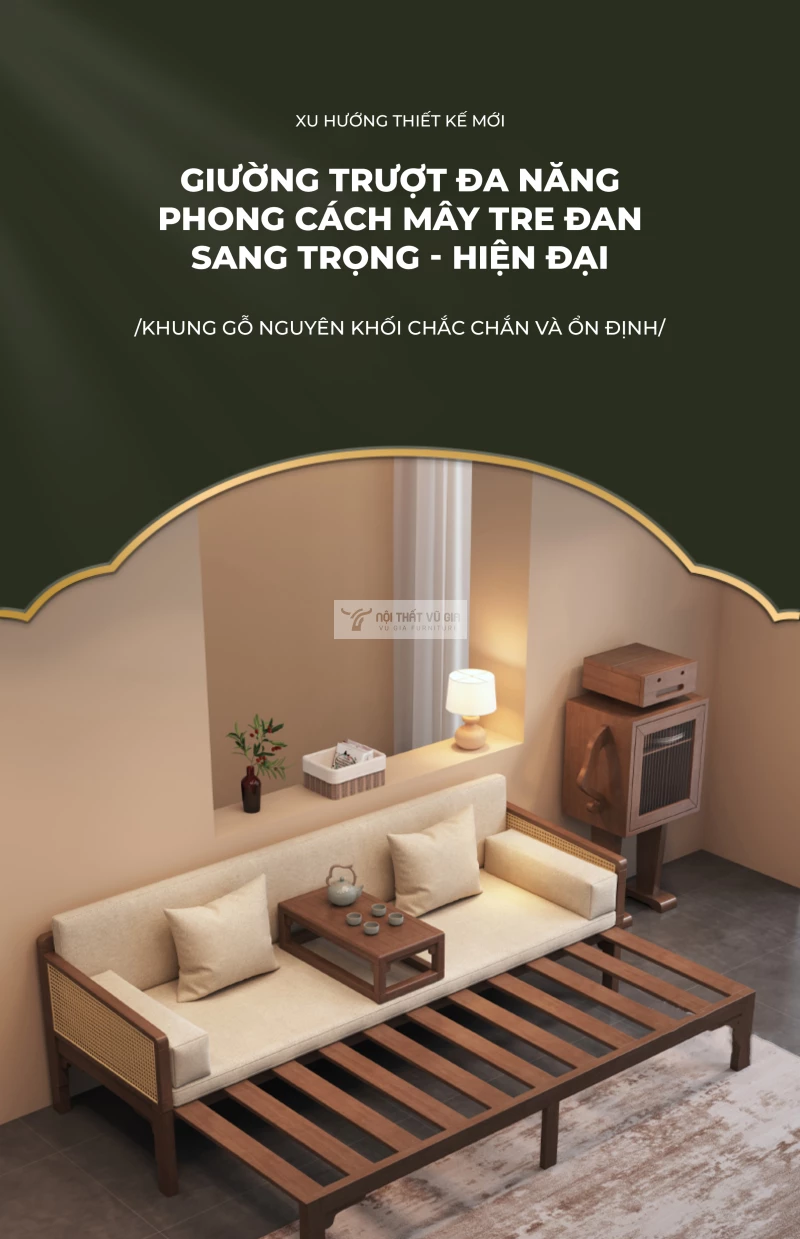 Sofa bed thiết kế tối giản, đa năng SB31