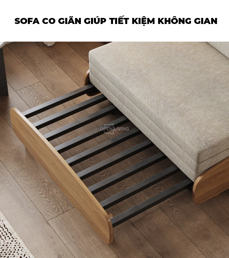 thiết kế tăng trải nghiệm của khách hàng Sofa giường cao cấp Openliving OSF 051 - Thiết kế đơn giản sang trọng