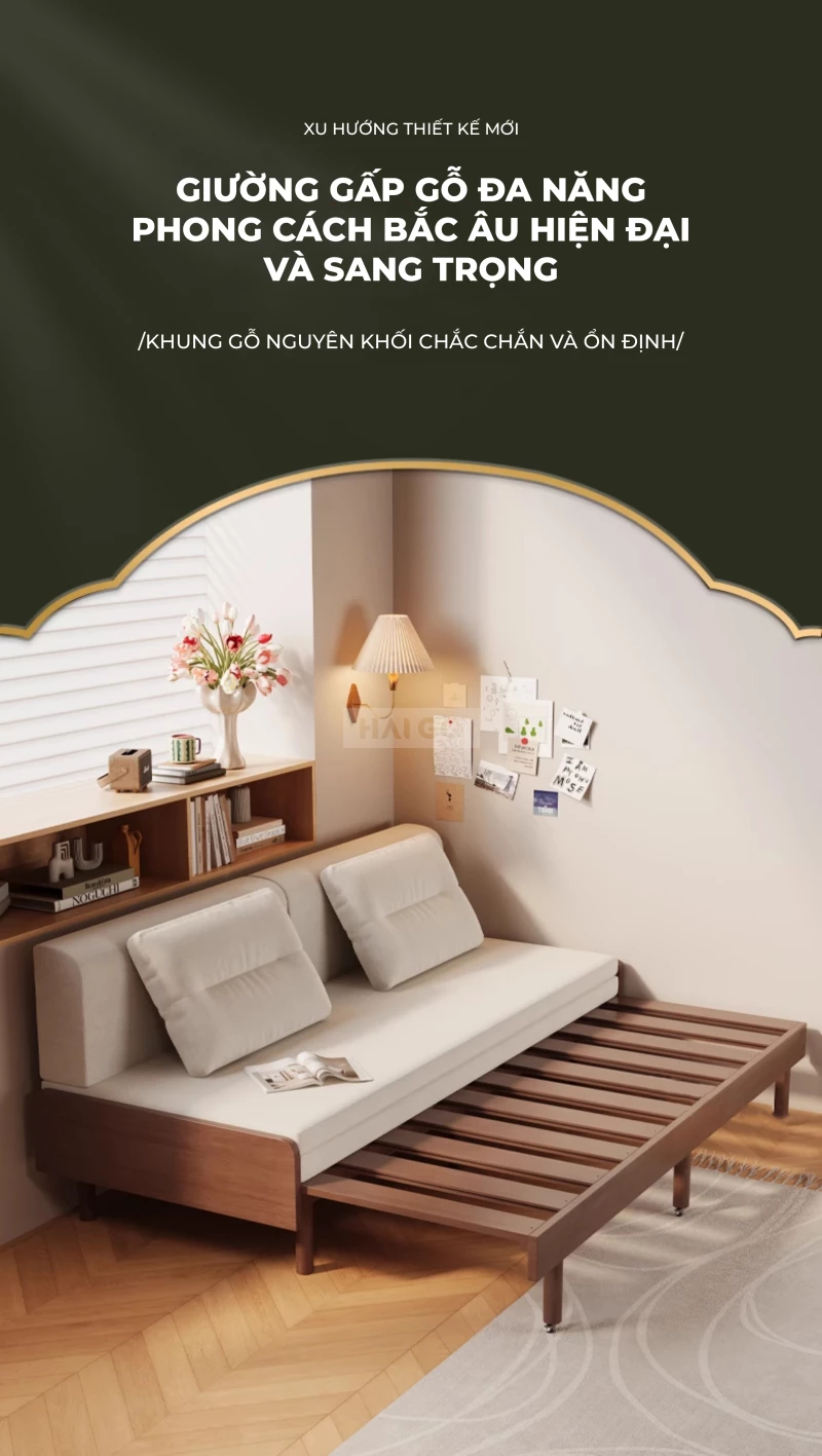 Sofa Giường Đa Năng Linh Hoạt Haigo SOF216