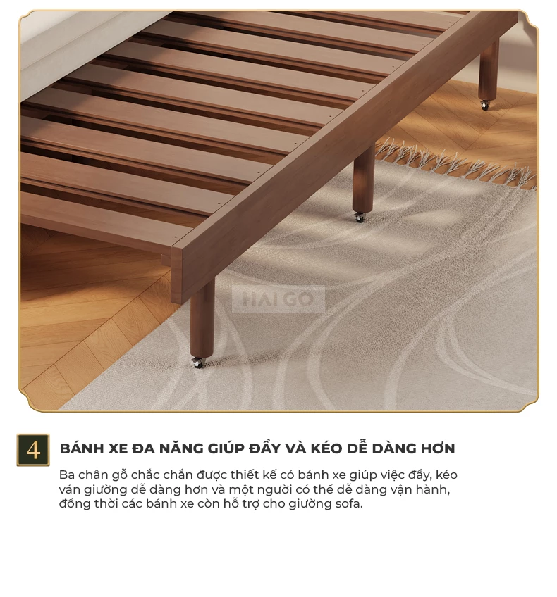 Sofa Giường Đa Năng Linh Hoạt Haigo SOF216