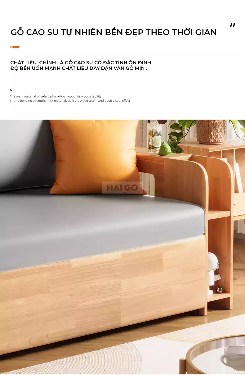 Sofa Giường Gấp Mở Linh Hoạt Haigo SOF211