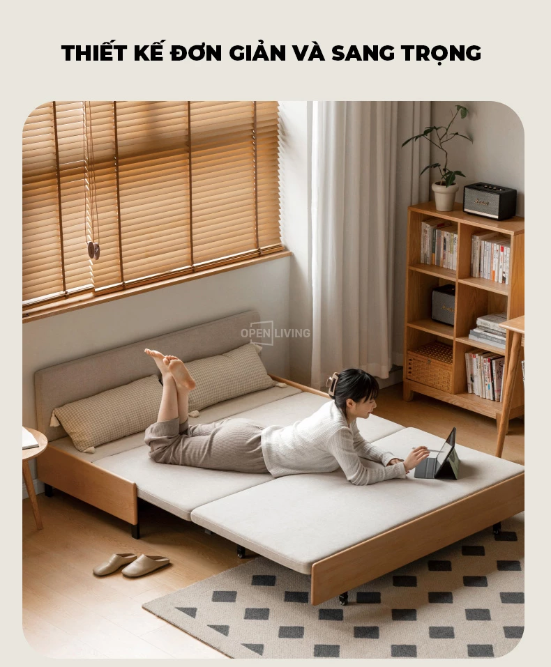 Thoải mái với người sử dụng Sofa Giường Mở Rộng Openliving OSF 012 - Sự lựa chọn hoàn hảo cho không gian sống hiện đại. Thiết kế linh hoạt, dễ dàng chuyển đổi giữa ghế và giường, tiết kiệm diện tích. Chất liệu bền đẹp, phong cách sang trọng. Mua ngay tại Openliving để tận hưởng sự tiện nghi và đẳng cấp.