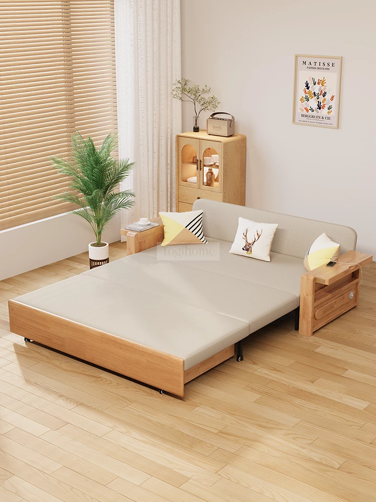 Sofa Giường Thông Minh Hình Chữ L Gỗ Tự Nhiên TOGI Smart M47 – Thiết kế đa năng 2 trong 1, dễ dàng chuyển đổi từ sofa sang giường, tối ưu không gian sống. Khung gỗ tự nhiên chắc chắn, bền đẹp, an toàn cho sức khỏe. Kiểu dáng chữ L hiện đại, phù hợp với nhiều không gian phòng khách. Đệm êm ái, mang lại sự thoải mái tối đa. 