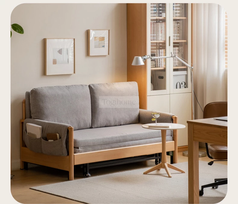 Sofa Giường Tích Hợp Túi Để Đồ Hiện Đại TOGI Smart M49 – thiết kế thông minh, tích hợp túi lưu trữ tiện lợi. Chuyển đổi linh hoạt giữa sofa và giường, tiết kiệm không gian. Chất liệu gỗ tự nhiên bền đẹp, phong cách hiện đại. Lựa chọn hoàn hảo cho phòng khách nhỏ, chung cư, homestay!