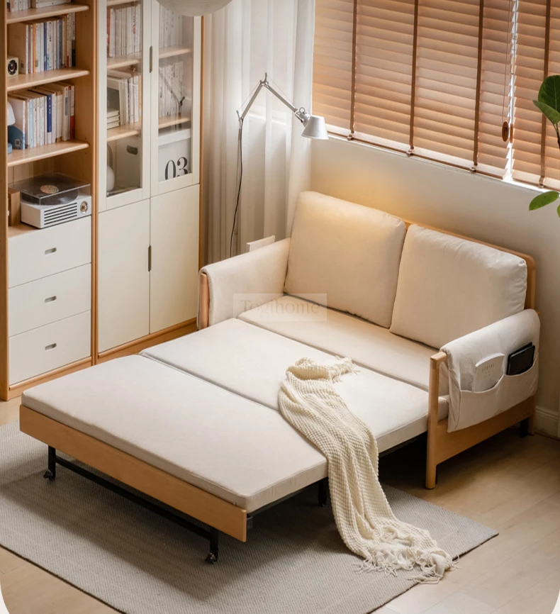 Sofa Giường Tích Hợp Túi Để Đồ Hiện Đại TOGI Smart M49 – thiết kế thông minh, tích hợp túi lưu trữ tiện lợi. Chuyển đổi linh hoạt giữa sofa và giường, tiết kiệm không gian. Chất liệu gỗ tự nhiên bền đẹp, phong cách hiện đại. Lựa chọn hoàn hảo cho phòng khách nhỏ, chung cư, homestay!