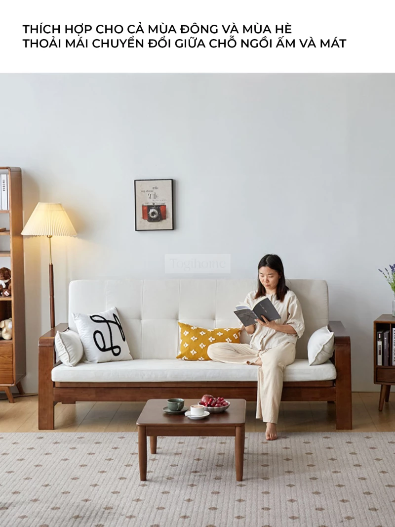 Sofa Giường TOGI Smart M36 – Thiết kế hiện đại, tiện dụng, dễ dàng chuyển đổi giữa sofa và giường ngủ. Chất liệu khung gỗ chắc chắn, đệm êm ái, mang lại cảm giác thoải mái. Kiểu dáng sang trọng, phù hợp với mọi không gian sống. Dễ dàng tháo lắp, tối ưu diện tích