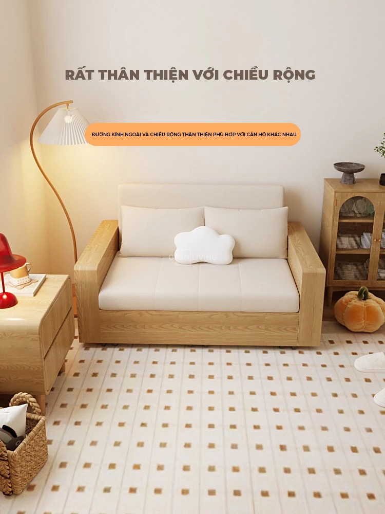 Sofa mở rộng thành giường OpenLiving OSF 060 với khung thép chống gỉ cao cấp và gỗ tự nhiên, mang đến độ bền vượt trội và thiết kế hiện đại. Sản phẩm dễ dàng chuyển đổi từ sofa sang giường, tối ưu hóa không gian và tạo sự tiện nghi cho mọi không gian sống.