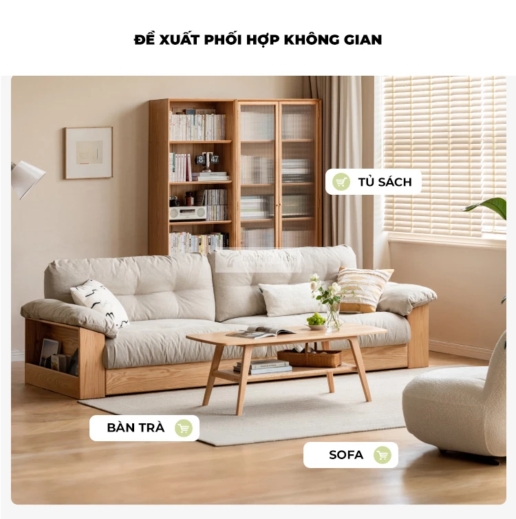 đề xuất đi kèm với Sofa phòng khách gỗ tự nhiên cao cấp, thiết kế đa năng CBK7