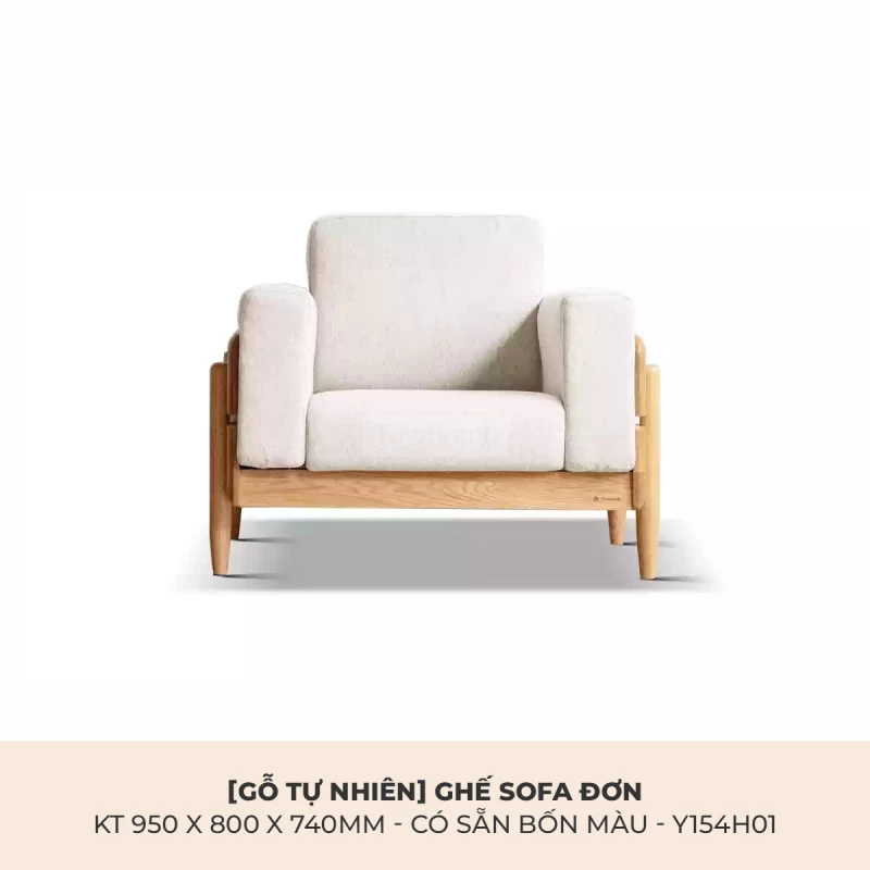 Sofa Phòng Khách Gỗ Tự Nhiên Hiện Đại Togismart M59 sở hữu thiết kế hiện đại, tối giản nhưng tinh tế. Khung gỗ chắc chắn kết hợp đệm ngồi êm ái, phù hợp cho phòng khách sang trọng. Màu sắc hài hòa, chất liệu bền bỉ, dễ vệ sinh, nâng tầm không gian sống tiện nghi và thẩm mỹ.