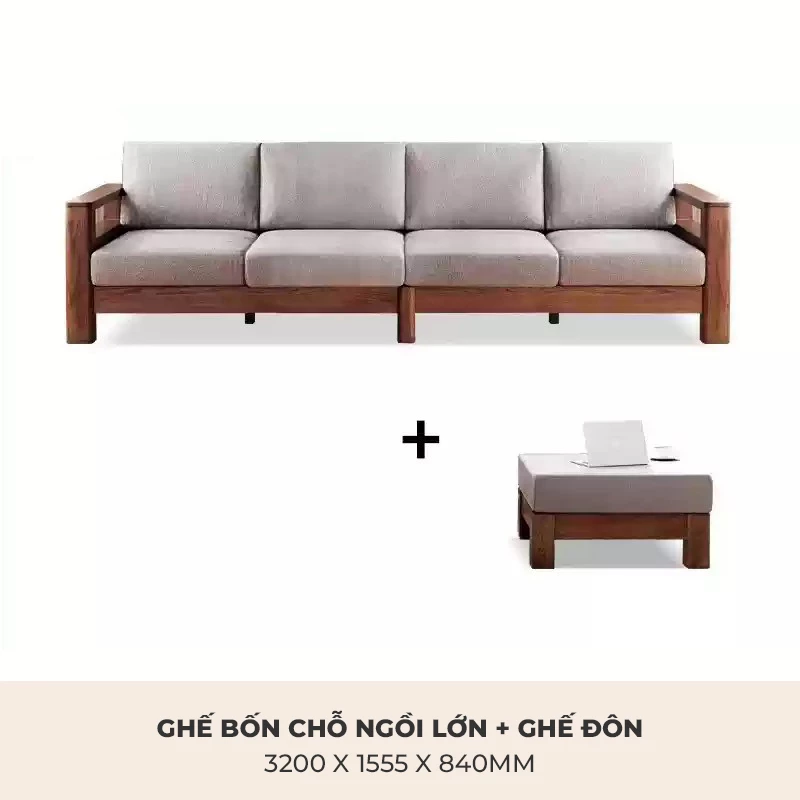 Sofa Phòng Khách Gỗ Tự Nhiên Hiện Đại Togismart M60 thiết kế hiện đại, khung gỗ chắc chắn, đệm ngồi êm ái. Kiểu dáng sang trọng, dễ phối hợp với nhiều không gian sống. Chất liệu cao cấp, độ bền cao, mang lại cảm giác thoải mái, thanh lịch cho phòng khách của bạn.