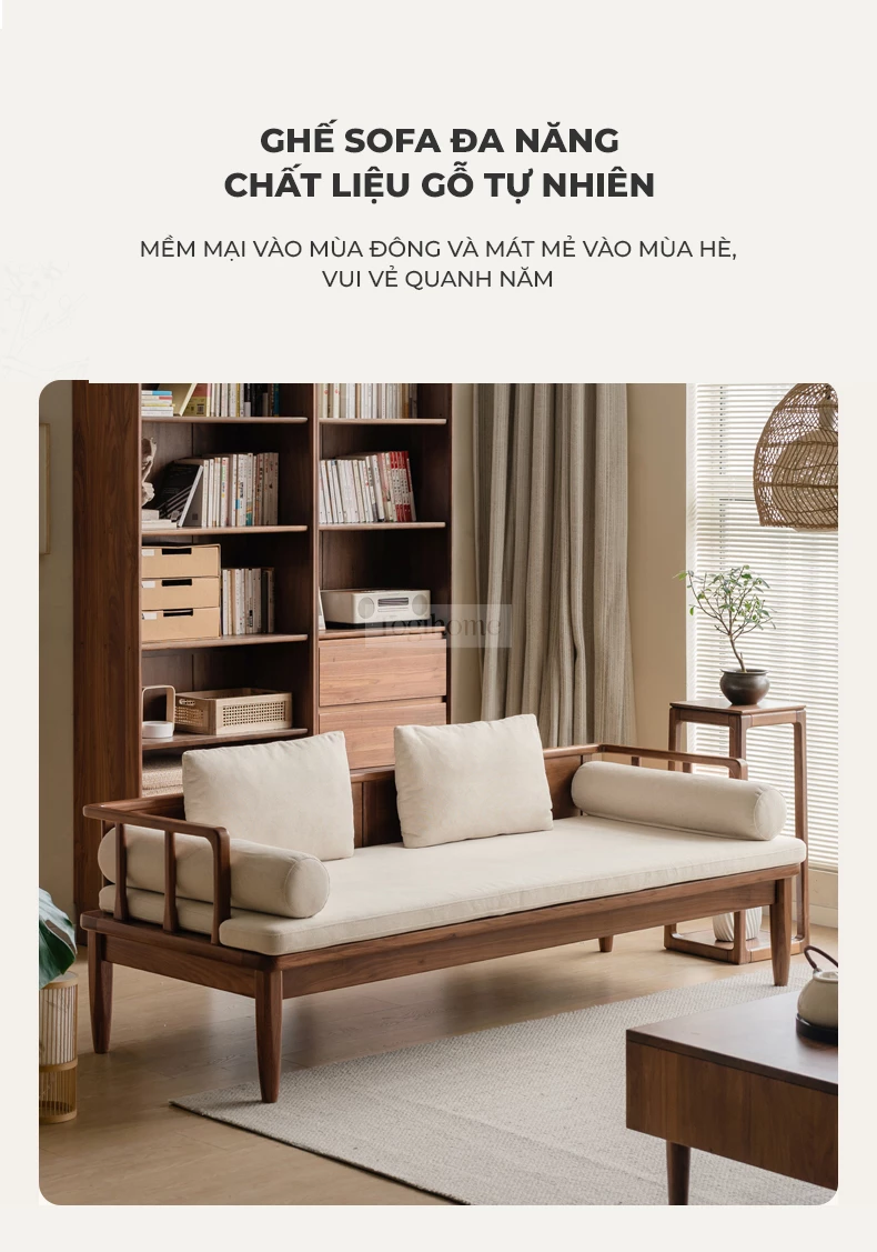 Sofa Phòng Khách Gỗ Tự Nhiên Hiện Đại Togismart M64 thiết kế hiện đại, tối giản, phù hợp nhiều phong cách nội thất. Khung gỗ chắc chắn, đệm vải êm ái tạo cảm giác thoải mái khi sử dụng. Sản phẩm lý tưởng cho phòng khách thanh lịch, bền đẹp, nâng tầm không gian sống của bạn.