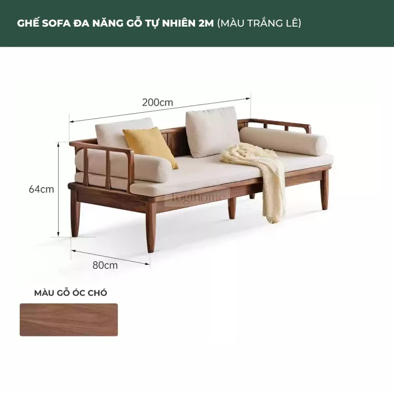 Sofa Phòng Khách Gỗ Tự Nhiên Hiện Đại Togismart M64 thiết kế hiện đại, tối giản, phù hợp nhiều phong cách nội thất. Khung gỗ chắc chắn, đệm vải êm ái tạo cảm giác thoải mái khi sử dụng. Sản phẩm lý tưởng cho phòng khách thanh lịch, bền đẹp, nâng tầm không gian sống của bạn.