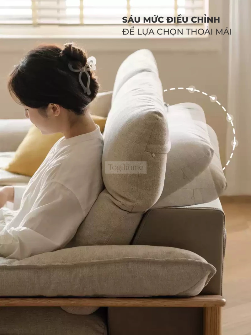 Sofa Phòng Khách Gỗ Tự Nhiên Hiện Đại Togismart M69:  Sofa phòng khách gỗ tự nhiên hiện đại Togismart M69 mang phong cách tối giản, sang trọng, kết cấu chắc chắn từ gỗ tự nhiên cao cấp. Đệm ngồi êm ái, màu sắc trang nhã, phù hợp nhiều không gian nội thất. Lựa chọn lý tưởng cho phòng khách hiện đại, ấm cúng.