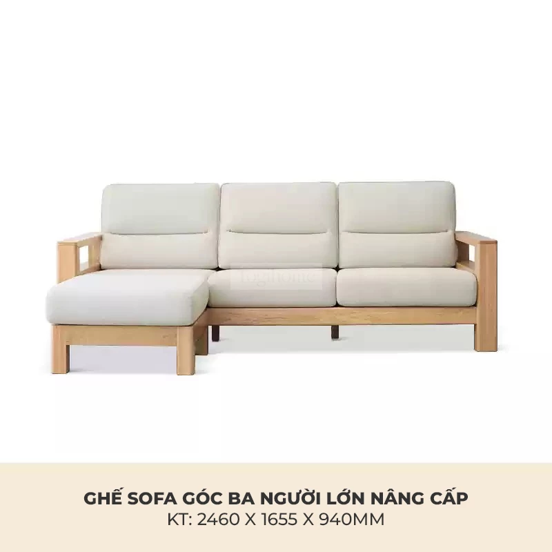 Sofa Phòng Khách Gỗ Tự Nhiên Hiện Đại Togismart M82 mang phong cách hiện đại, khung gỗ tự nhiên chắc chắn, bề mặt đệm vải/da cao cấp êm ái. Thiết kế tinh tế với đường nét tối giản phù hợp cho phòng khách sang trọng, tiện nghi. Lựa chọn hoàn hảo cho không gian sống hiện đại và đẳng cấp
