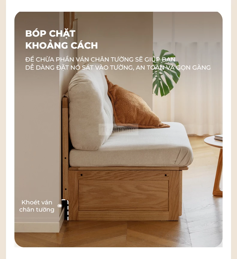 Sofa Phòng Khách Gỗ Tự Nhiên Hiện Đại Togismart M83 thiết kế hiện đại, tối giản với khung gỗ tự nhiên bền đẹp, kết hợp đệm ngồi êm ái, dễ vệ sinh. Phù hợp với không gian phòng khách sang trọng, tinh tế. Mang đến sự thoải mái và đẳng cấp cho tổ ấm của bạn.