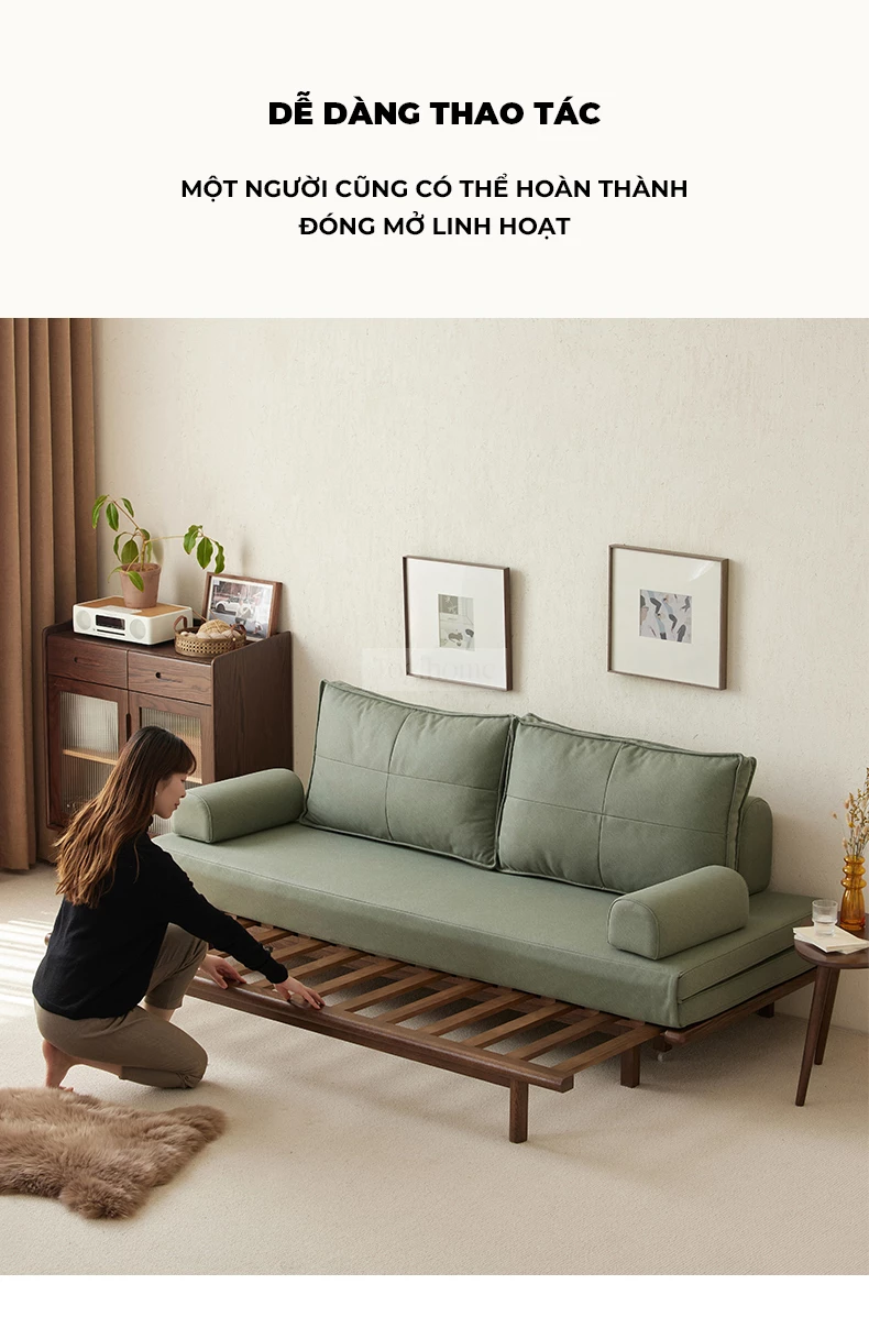 Sofa Phòng Khách Gỗ Tự Nhiên Hiện Đại Togismart M86 được thiết kế tinh tế, khung gỗ bền chắc, đệm ngồi êm ái. Kiểu dáng tối giản, sang trọng, dễ kết hợp với nhiều phong cách nội thất, mang đến không gian tiếp khách hiện đại và thoải mái.