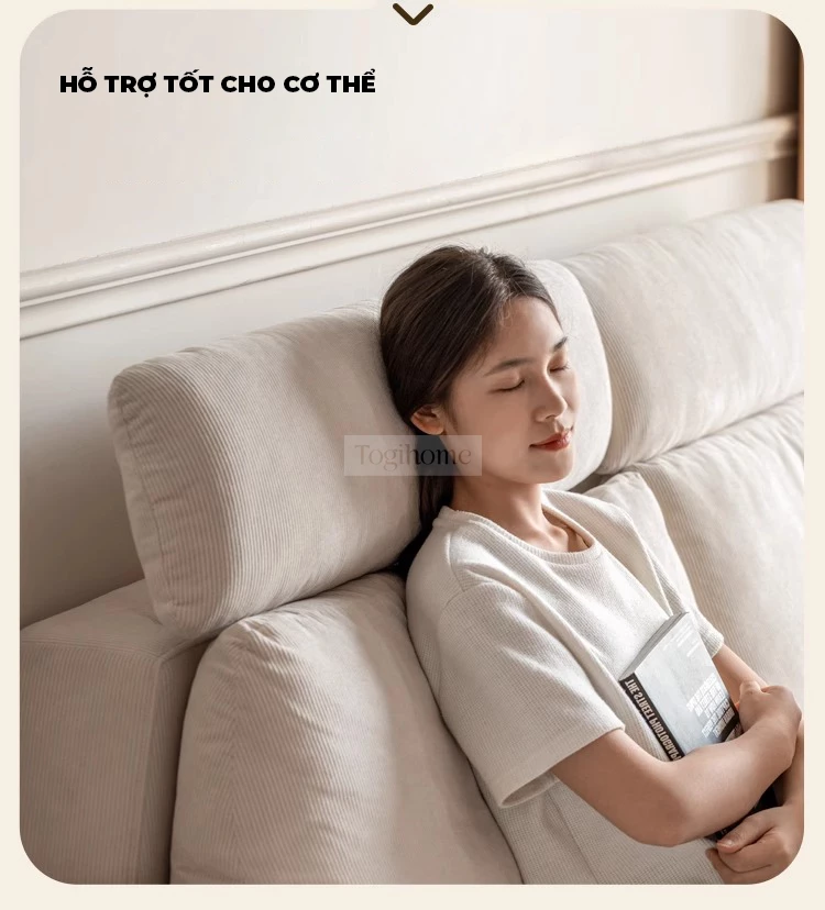 Sofa Phòng Khách Gỗ Tự Nhiên Thiết Kế Sang Trọng Hiện Đại Togismart M87 sở hữu thiết kế sang trọng, hiện đại với khung gỗ chắc chắn và đệm cao cấp. Kiểu dáng tinh tế, màu sắc hài hòa, dễ dàng phối hợp trong nhiều không gian, mang lại sự tiện nghi và đẳng cấp cho phòng khách.