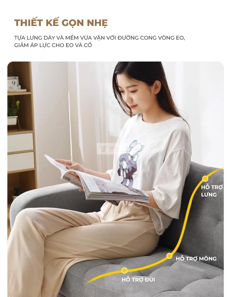 thiết kế thông minh thoải mái của Sofa phòng khách phong cách tối giản SB20