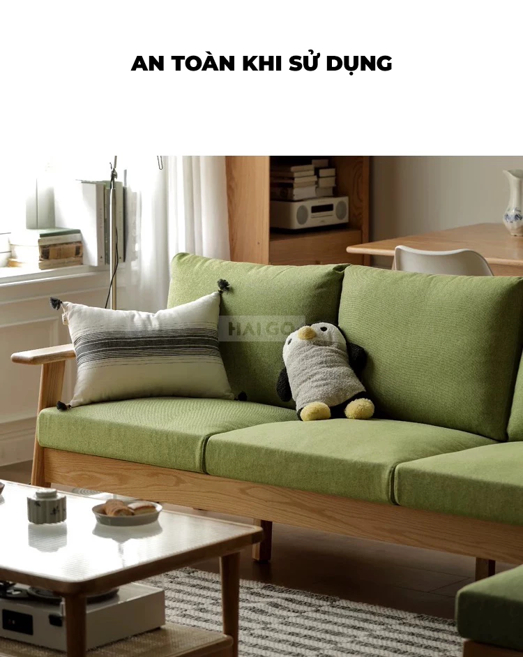 Sofa Phòng Khách Sang Trọng Gỗ Tự Nhiên SOF288