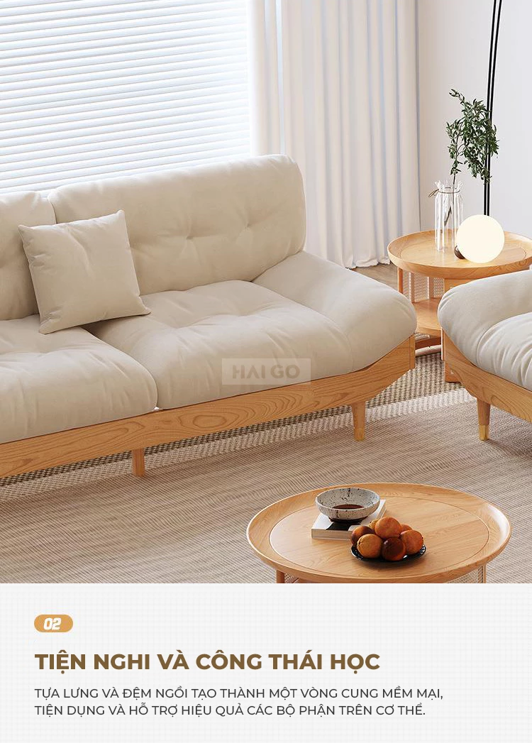 Sofa Phòng Khách Sang Trọng Hiện Đại Haigo SOF306