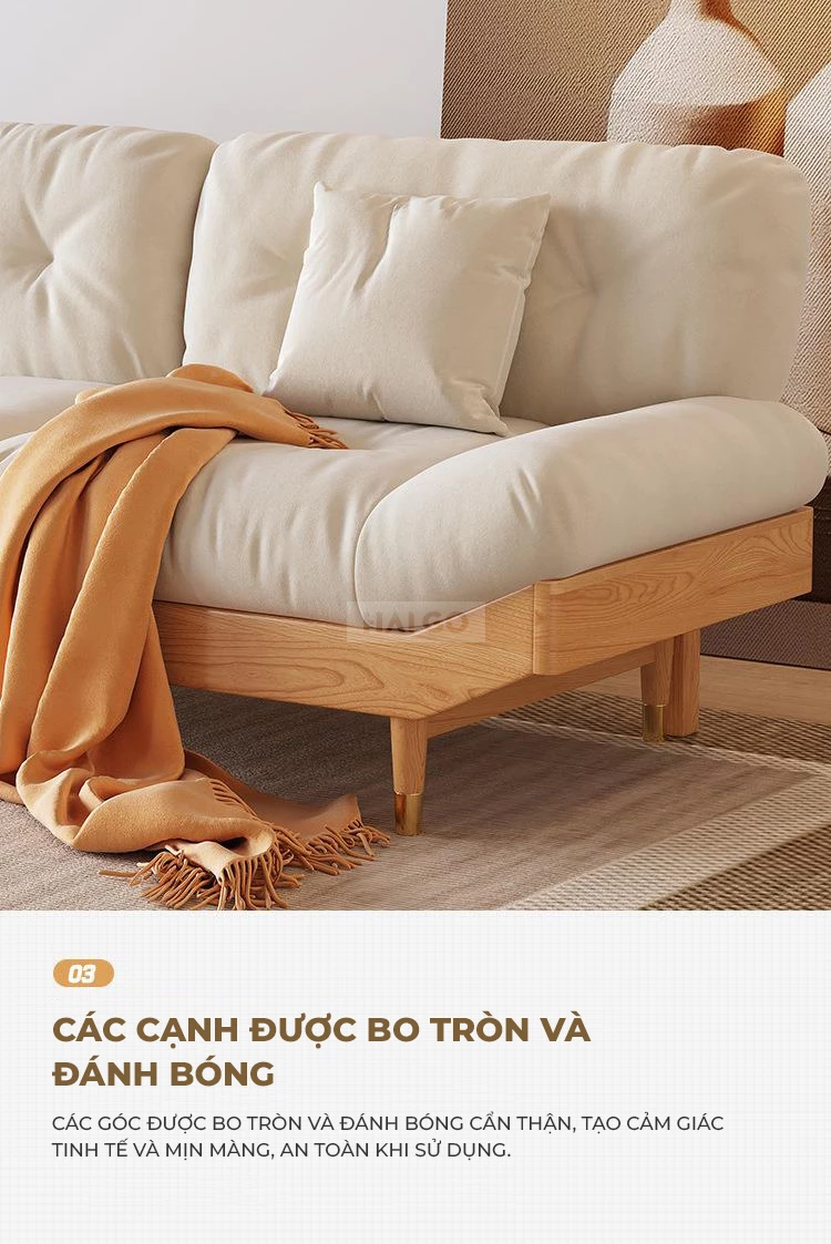 Sofa Phòng Khách Sang Trọng Hiện Đại Haigo SOF306