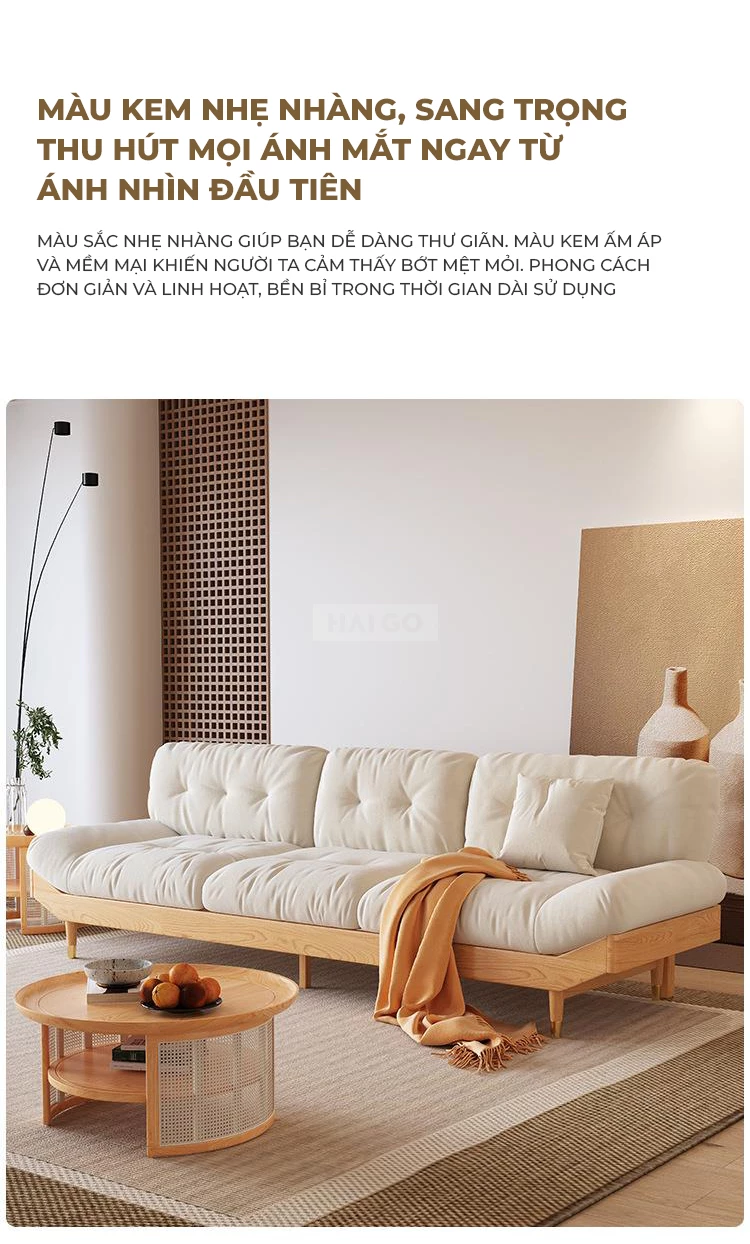 Sofa Phòng Khách Sang Trọng Hiện Đại Haigo SOF306