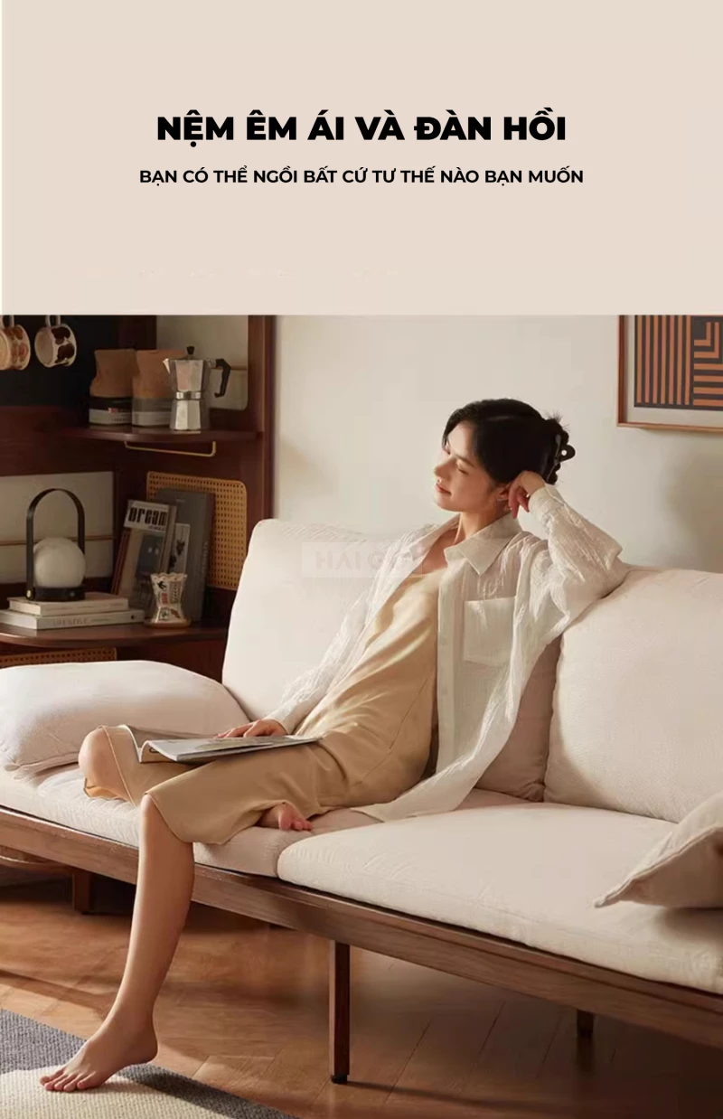 Sofa Phòng Khách Sang Trọng Hiện Đại Haigo SOF344