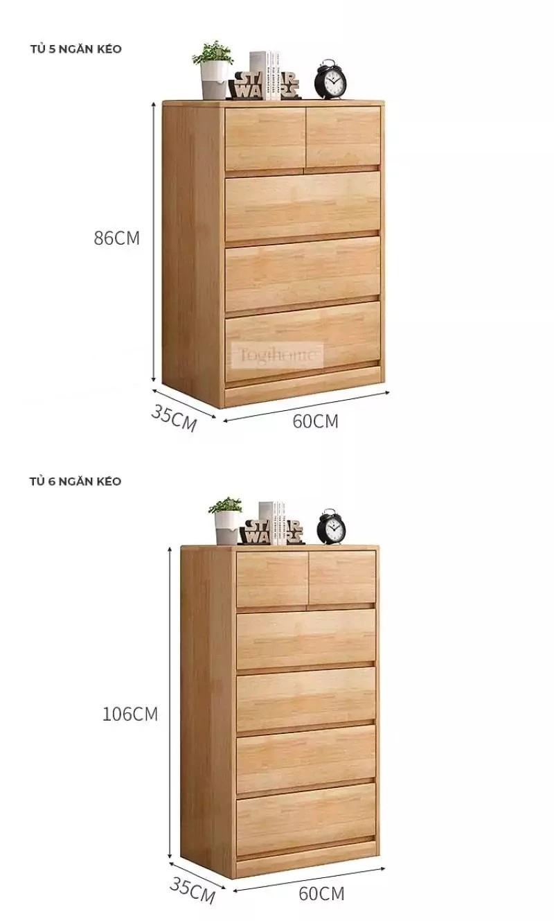 Một số kích thước tiêu chuẩn của tủ lưu trữ 