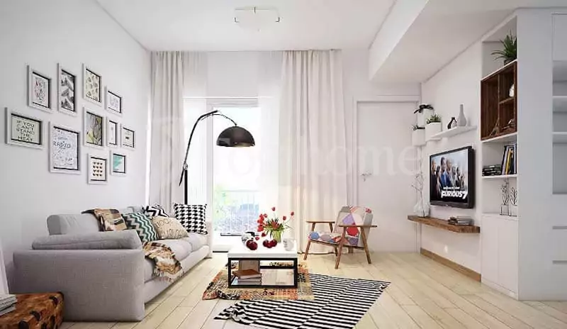 Thiết kế nội thất chung cư nhỏ 50m2 với phong cách Scandinavian