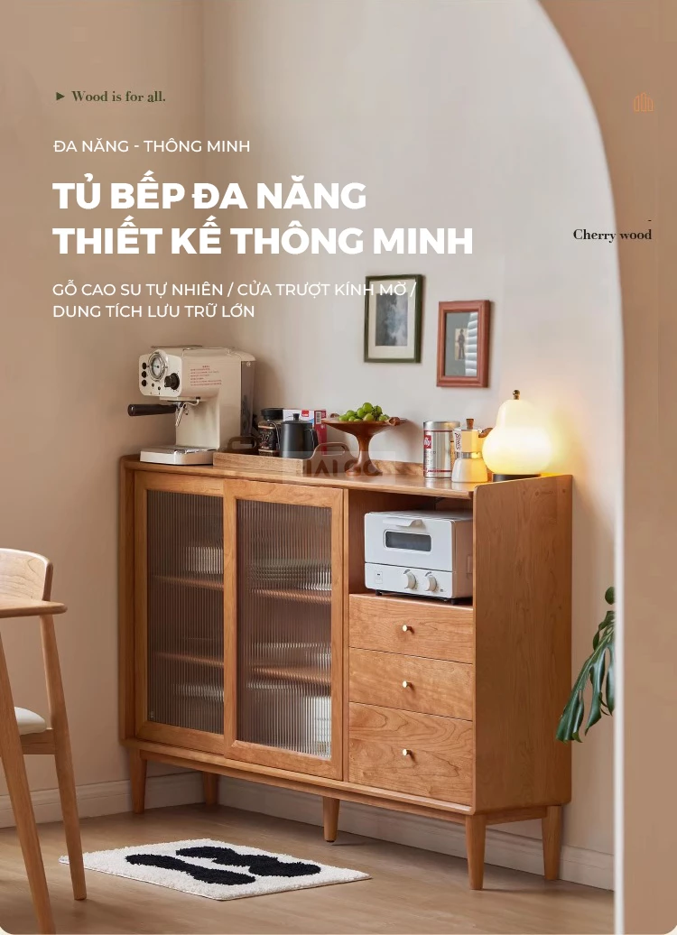 Tủ Bếp Đa Năng Thiết Kế Thông Minh Haigo KC398