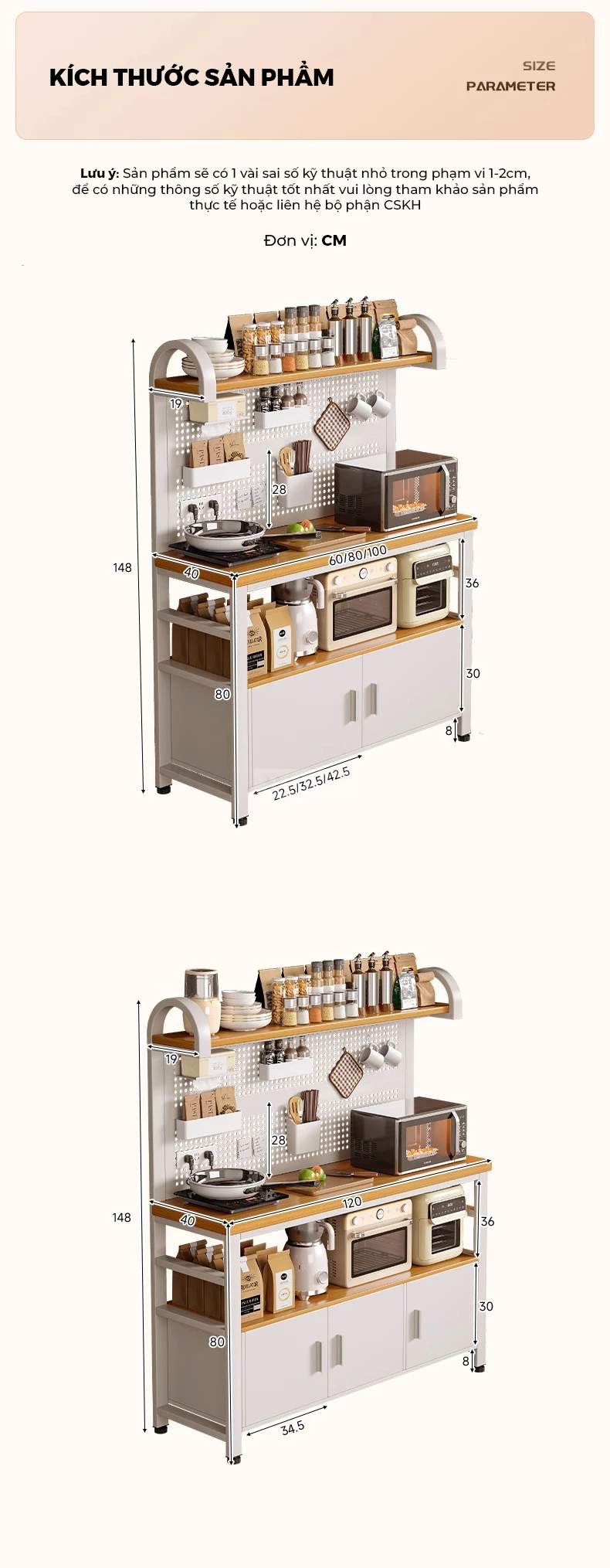 Tủ Bếp Đa Năng Tiện Lợi Haigo KC386