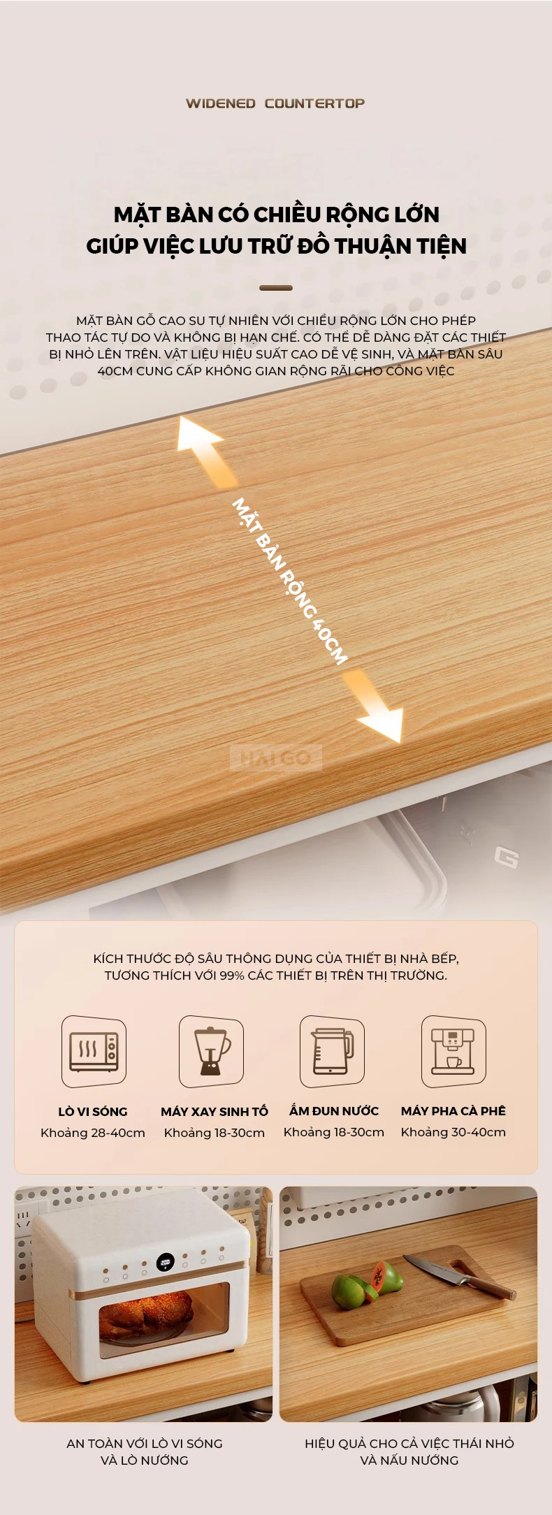 Tủ Bếp Đa Năng Tiện Lợi Haigo KC386