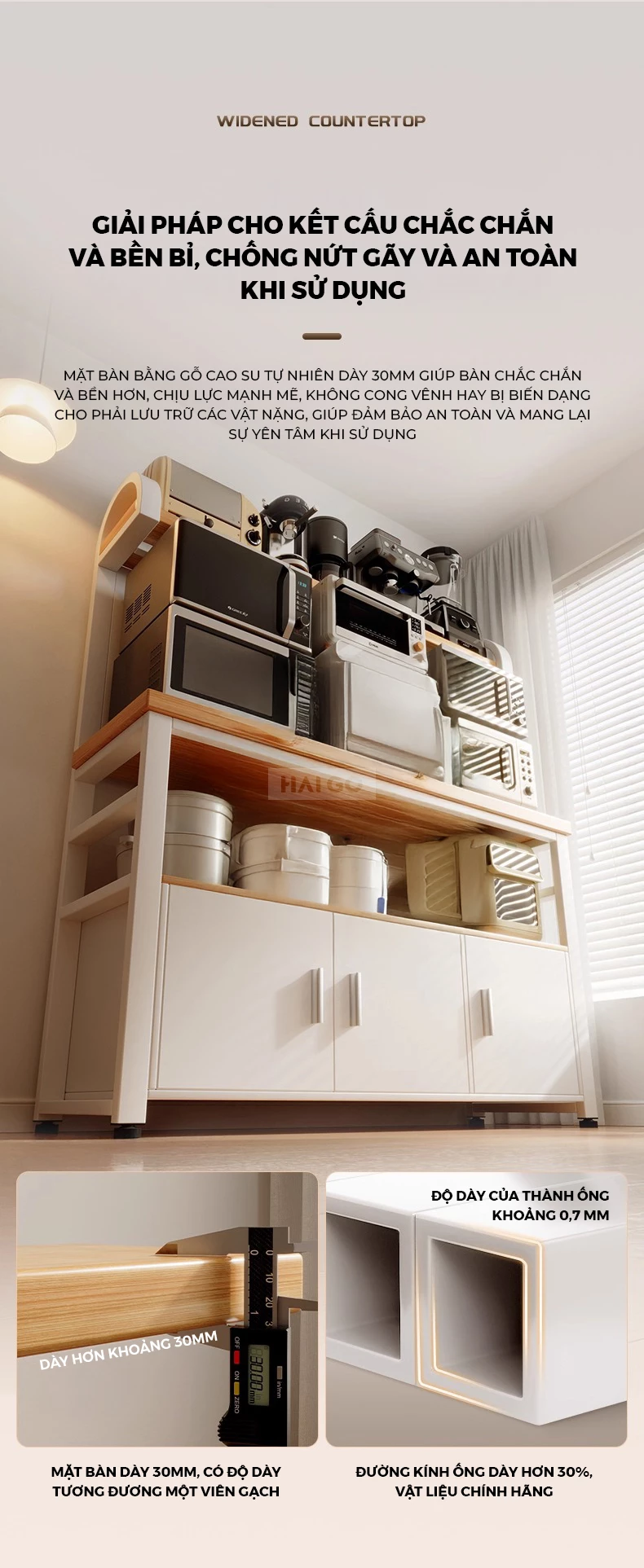 Tủ Bếp Đa Năng Tiện Lợi Haigo KC386