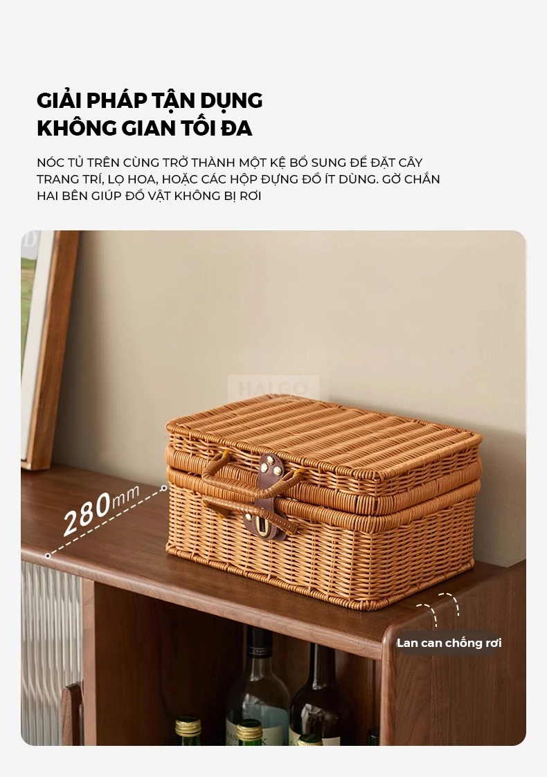 Tủ Bếp Gỗ Tự Nhi&ecirc;n Đa Năng Haigo KC395